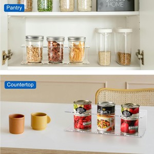 Wall Mounted Acrylic Water Bottle Organizer Rack Tumbler Cup Can Storage Holder for <strong>Kitchen</strong> <strong>Pantry</strong> and Bathroom - Product Image 6