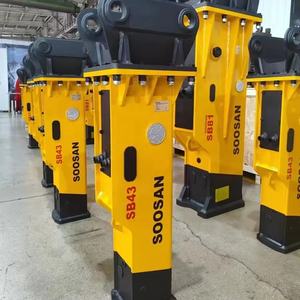 Martillo Hidráulico Tipo Caja SB43 con Motor para Excavadoras de 6-9 Toneladas, 1 Año de Garantía, Embalaje en Caja de Madera, Cincel de 75 mm - Product Image 1