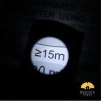 Loupe de test de filetage pliant, lampe de Loupe 8X à filetage en métal et lin avec échelle pour la lecture