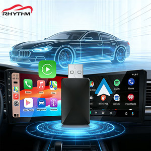อะแดปเตอร์ไร้สาย CarPlay ยี่ห้อ Rhythm แบบพกพา USB รองรับ 5.8G WiFi BT 5.2 เชื่อมต่ออัตโนมัติสำหรับ Android Auto และ iPhone - Product Image 1