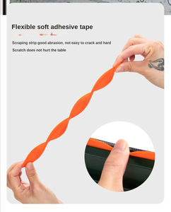 ארוך ידית מתקפל חלון רתיק דו צדדי גומי מנקה מברשת לבית ולרכב זכוכית - Product Image 4