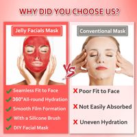 Masque Peel Off au collagène hyaluronique blanchissant organique personnalisé de marque privée OEM poudre de masque en gelée de rose pour le visage
