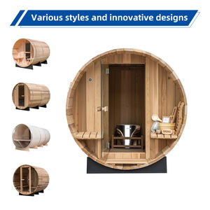 ألفاسونا 2 - 4 شخص خشب الأرز برميل منزل للأسرة الكندية الشوكلوك ساونا البخار - Product Image 5