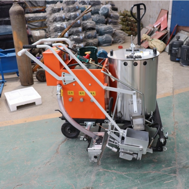 Walking Type Road Marking Machine Comfortable Operation Highway Zebra Line Parking Space Marking Machine
