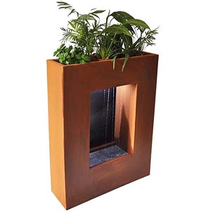 Accessoire de jardin en <span class=keywords><strong>acier</strong></span> cordage, cascade, <span class=keywords><strong>fontaine</strong></span> en <span class=keywords><strong>acier</strong></span>, objet de décoration, pour l'intérieur et l'extérieur - Product Image 1