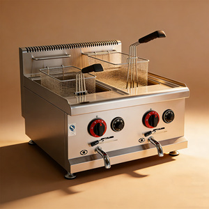<span class=keywords><strong>Friteuse</strong></span> professionnelle en acier inoxydable au <span class=keywords><strong>gaz</strong></span> naturel avec une capacité de <span class=keywords><strong>10</strong></span> <span class=keywords><strong>litres</strong></span> - Product Image 5