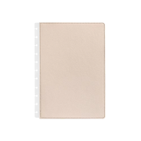Couverture de cahier d'affaires réutilisable en cuir de haute qualité accessoire lié à disque de qualité supérieure