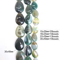 Perles en vrac d'agate verte naturelle Onyx du Botswana Bijoux de bricolage, accessoires de mode en gros 15x20/30x40/22 x/18x25mm