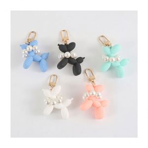 New Arrive Fashion Bag Accessories Women Cute <b>Mini</b> PVC <b>Balloon</b> Dog Keychain for Gift - Product Image 1