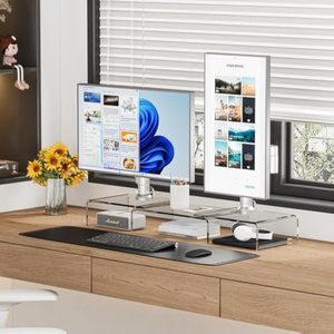 ขาตั้งจอคอมพิวเตอร์อะคริลิคแบบตั้งโต๊ะอุปกรณ์จัดระเบียบแบบตั้งได้อุปกรณ์เสริมทันสมัย - Product Image 1