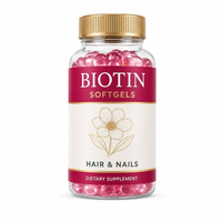 Gélules de biotine (vitamine B7) à haute dose pour la santé des cheveux, de la peau et des ongles