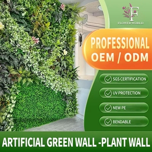 Plante suspendue en herbe artificielle anti-UV, mur végétal <span class=keywords><strong>artificiel</strong></span> en herbe verte pour la décoration de la maison - Product Image 3