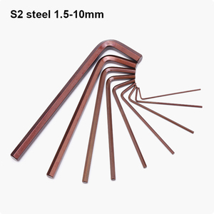 HARDEN Very Hard Machined Black Silver Double Head Wrench Hex <strong>Key</strong> <strong>Set</strong> All Sizes Cost-Effective Tools with Custom OEM Support - Product Image 3