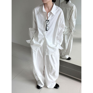 Vente en gros Automne 2025 Nouvelle mode décontractée Chemise ample confortable à col rabattu Chemisiers et chemises pour femmes - Product Image 2