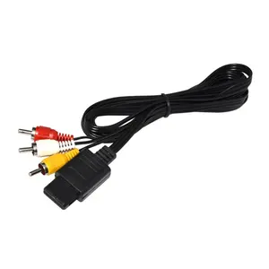 3RCA Audio TV Video Cord AV Cable for N64 for Game Cube for NGC for SNES video game