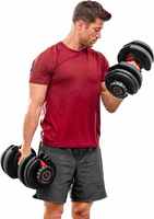 Ensembles d'haltères réglables 10-50kg Options multi-poids haltères pondérés avec poignée en nylon antidérapante