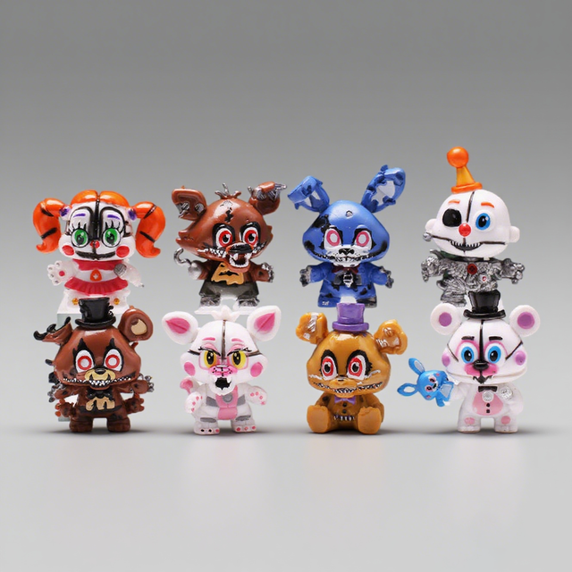 Horror Game Killer Figure Creepy Plastic Toy Popular Video Game Character Collectible for Gacha Machine Capsule Toy Vending