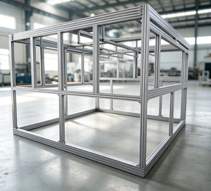 Housse de protection personnalisée pour grand rack, série 6000, cadre en profilé d'aluminium extrudé carré, boîtier de machine industrielle - Product Image 2