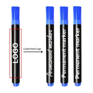 Khy caneta de ponta fina de plástico, recarregável, para metal, não tóxica, recarga, para paintball, golf, chaveiro, ponto fino, caneta marcador permanente