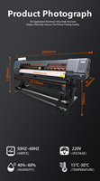 Imprimante Numérique Éco-Solvant Worldcolor 1.3m/1.6m/1.8m/3.2m pour Traceur Jet d'Encre pour Bâche Flex et Toile