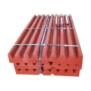 High Manganese Steel Casting C106 Jaw Plates Movable Jaw Plate Crusher Parts 250x400