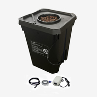 Système hydroponique DWC à pot carré de 27 L (6 gallons), système de culture hydroponique à seau unique pour clonage