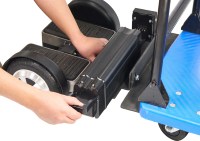 Carretilla Eléctrica Plegable de 200 kg de Carga con Motor sin Escobillas de 900 W, Carro de Equilibrio Automático, Almacenamiento de Herramientas y Personalización OEM