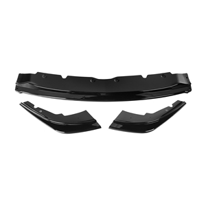 Alerón Delantero Estilo V de 3 Piezas en Negro Brillante ABS para <span class=keywords><strong>BMW</strong></span> Serie 1 F40, Divisores de Labios para Parachoques Delantero - Product Image 2