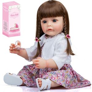 Muñeca Bebé Realista <span class=keywords><strong>de</strong></span> 55 cm, Linda Muñeca <span class=keywords><strong>de</strong></span> <span class=keywords><strong>Silicona</strong></span> Suave, Juguetes <span class=keywords><strong>de</strong></span> Bebé <span class=keywords><strong>Reborn</strong></span> para Niñas, Venta al Por Mayor - Product Image 5