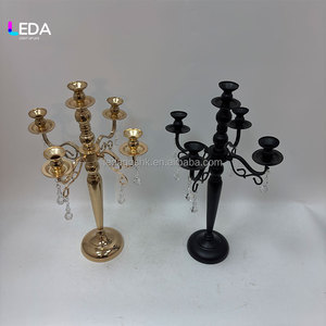 LEDA New Arrival Metal Candle Holder Metal Candlestick Candle Holder For Wedding Birthday Decoration - Product Image 4