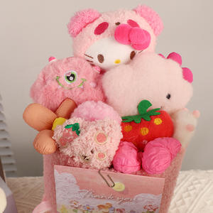 Bouquet di bambole in peluche corto fatto a mano creativo 31-50 cm, simpatico regalo di compleanno per bambini, per fidanzate e <span class=keywords><strong>amici</strong></span> - Product Image 4