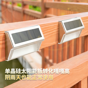 <b>Solar</b> Wall Lamp Long Strip LED 20 Degree Beam Polycarbonate Diffuser Outdoor <b>Deck</b> Stair <b>Lighting</b> - Product Image 3