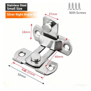 Loquet coulissant pour porte de grange Mai Huan en acier inoxydable, verrou de sécurité pour portail, vis de fixation, garantie 1 an, pour maison/bureau, design moderne et complet - Product Image 5