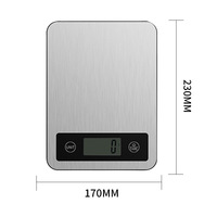 Balance de cuisine numérique intelligente de qualité supérieure avec mesure précise du poids, capacité de 5 kg, unités g/kg/oz/lb pour la cuisine et la pâtisserie à domicile