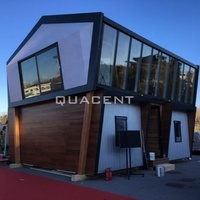 Petite maison de plage simple en bois, Kits de plage ouvertes et ouvertes, pré-assemblée, Villa, pour maison