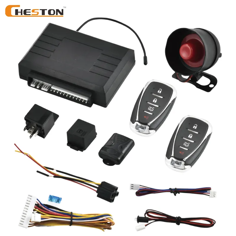 Universal Anti-Hijacking Car Security Car Alarm System With Auto Door Lock