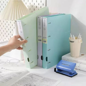 <span class=keywords><strong>Classeur</strong></span> perforé, coque détachable, transparent personnalisé, un outil de rangement parfait pour les matériaux, les papiers d'examen et les documents - Product Image 1