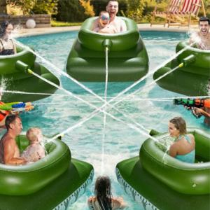 Tank <span class=keywords><strong>gonflable</strong></span> personnalisé à pulvérisation d'eau, jouet <span class=keywords><strong>de</strong></span> bataille aquatique, bouée <span class=keywords><strong>de</strong></span> piscine TANK à pulvérisation d'eau pour fête - Product Image 1