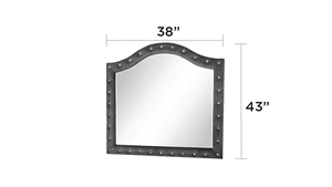 Modern Luxury <b>Convertible</b> Tufted and Upholstered Queen 5PC Bedroom Set Made with Wood in Gray - Product Image 6