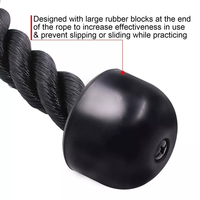Longueur personnalisée 70cm Attache de câble de gymnastique Triceps en acier solide Barre de corde Accessoires de fitness