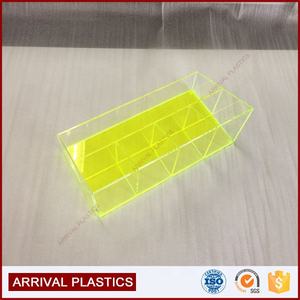 Fábrica al por mayor de acrílico transparente personalizado organizador de maquillaje cajas de almacenamiento estantes de exhibición de cosméticos 3-5mm de espesor Logotipo de pantalla de seda - Product Image 4