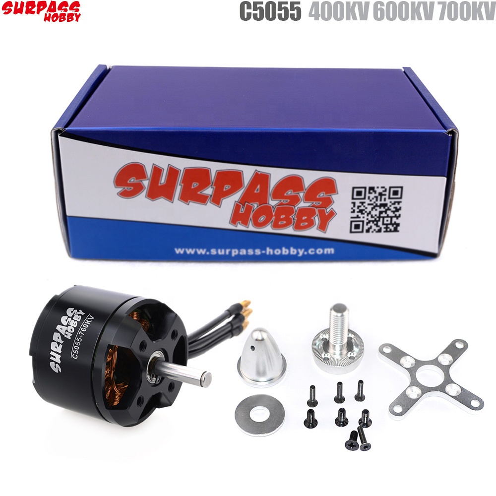 SURPASS HOBBY C5055 400KV 600KV 700KV Brushless Motor Brushless Motor for  RC Airplane Fixed-Wing Glider Aircraft