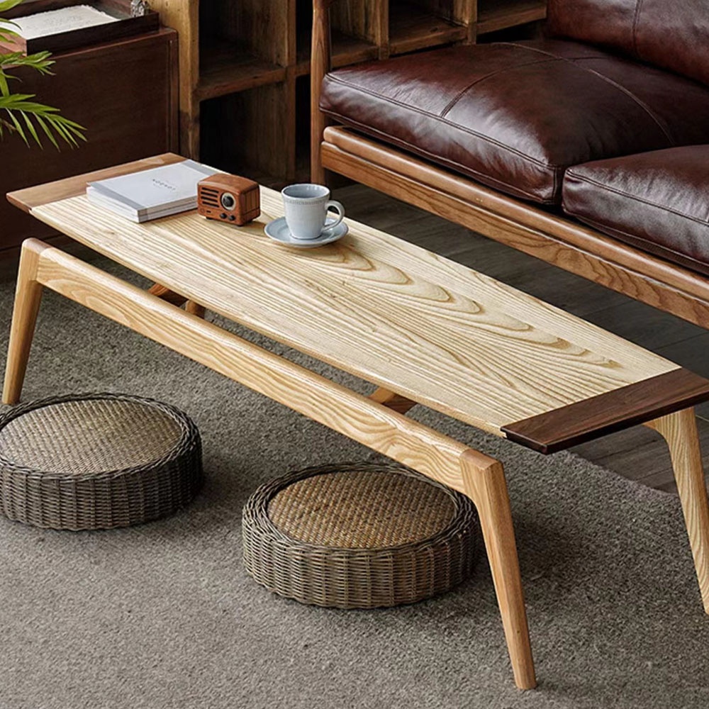 Nordic Solid Wood End Table Simple Rectangle Coffee table Modern Living Room Furniture