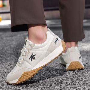 Zapatillas de running con cordones para hombre, diseño de diseñador, tendencia de moda primavera-otoño 2026, cómodas para deporte al aire libre, suaves para caminar, deportivas de ante sintético. - Product Image 3