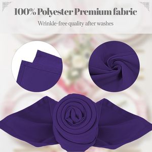 Wholesale 100% Polyester Reusable Crocheted <b>White</b> Hotel Wedding Restaurant <b>Table</b> Napkins Dinner Napkins - Product Image 3
