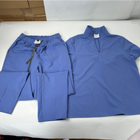 Ensemble de blouses d'infirmière extensibles dans les 4 sens, anti-plis, en polyester et élasthanne, uniformes médicaux d'hôpital, vente en gros directe d'usine