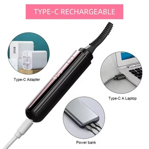 Rizador de pestañas eléctrico recargable al por mayor, rizador de pestañas de belleza planchado natural, clip rizador de pestañas eléctrico de larga duración - Product Image 6