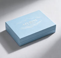 Boîte cadeau rigide à clapet personnalisée avec estampage à chaud de luxe, logo personnalisé, insert en velours pour emballage de bijoux, cosmétiques et parfums