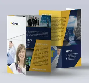 Custom high quality A3 A4 A5 Size Advertising Promotional Color Trifold Flyer , Catalogue, Brochure, Leaflet Printing