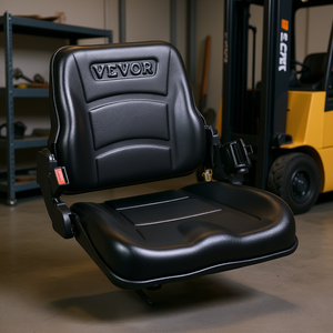 Sedile Industriale Regolabile in Angolazione con Schienale Universale per Carrelli Elevatori, Trattori e Caricatori in Pelle PU - Product Image 2